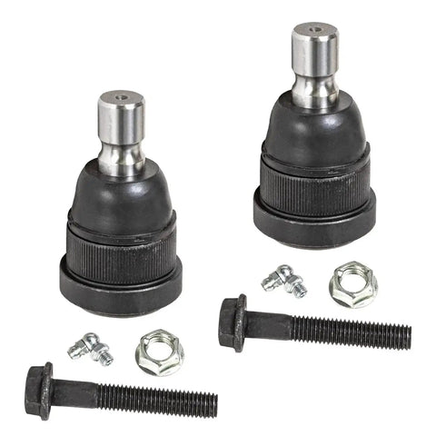 Close-up view of lower ball joints and hardware, part of the Front Loaded Knuckles Kit For Ford Escape Mercury Mariner And Mazda Tribute.