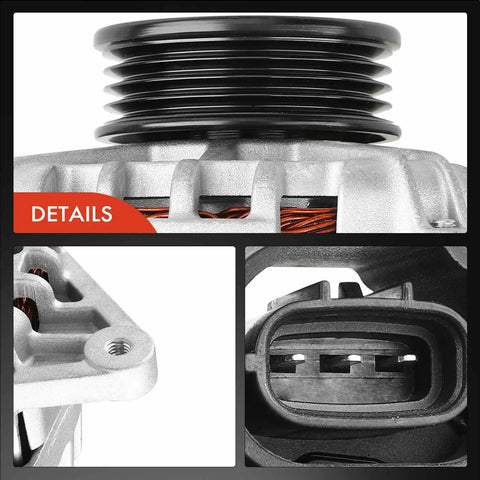Close-up of Plug And Play 90 Amp 12V Alternator For Hyundai Elantra 2007 2012 And Kia Soul 2010 2011 Plus Spectra Spectra5 2007 2009