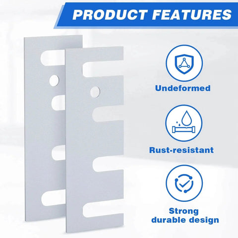 Stainless Steel 16 Gauge Door Hinge Shims 4-1/2 In By 1-5/8 In Hinge Spacer With Coated Finish showing product features