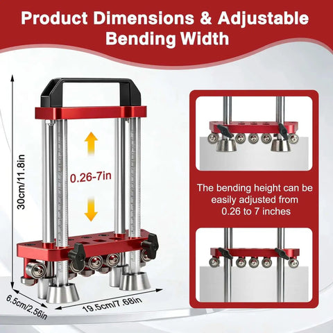 Sheet Metal Roller 2 Station Bender For Roofing Tools With 0 To 100 Degree Bending Range And Angled Roller Design Protects Sheets