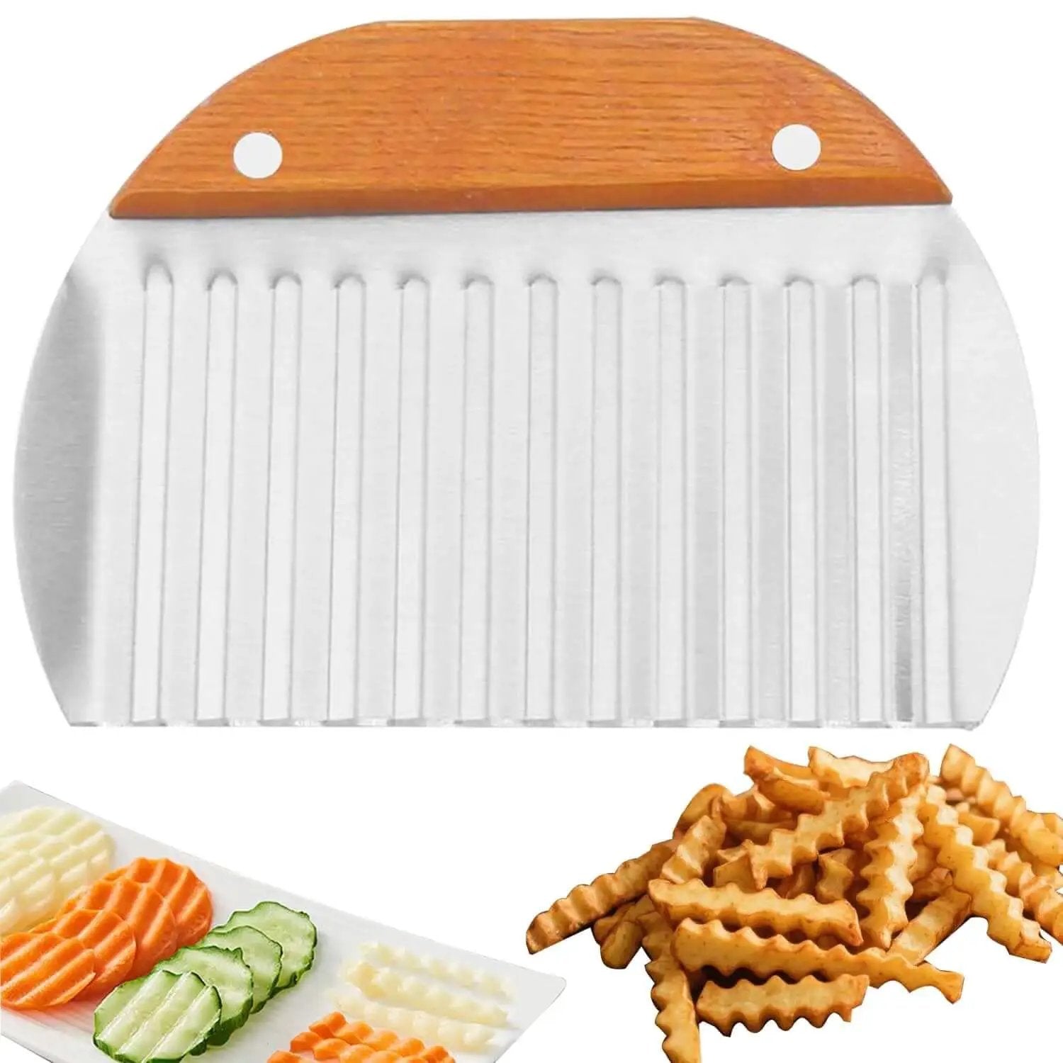 wavy potato cutter - Stainless Steel for Easy Use 🍁 &n...