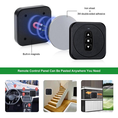12V 24V 36V 48V DC Motor Forward Reverse Switch With Wireless Remote Control showing installation options