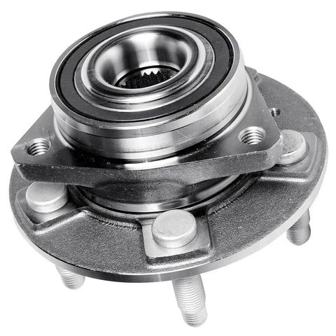 DIY Ready Front Wheel Bearing Hub Kit For Chevy Malibu Buick LaCrosse Regal Sportback And TourX Includes 2 Front Wheel Bearing Hubs And 2 Sway Bar End Links Premium close-up view