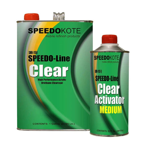 2K Acrylic Urethane Clear Coat SMR-1150 Medium Kit Gallon Auto Refinishing includes gallon and activator cans