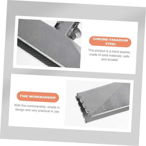 Chrome-vanadium steel DIY Sheet Metal Seamer Kit with manual double handle seamer, duckbill pliers, and ABS edge press