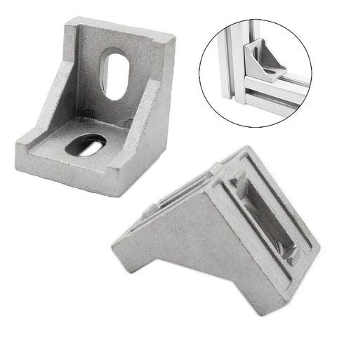 10 Pack Aluminum Profile Corner Bracket 40x35x40mm For 4040 Series 8mm Slot Aluminum Extrusion L Shape Right Angle Connector