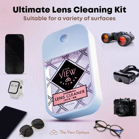 Anti Reflective Safe Lens Cleaner Spray for Glasses Cameras and Screens Ammonia Free 1.35 Ounce Travel Size with various devices.