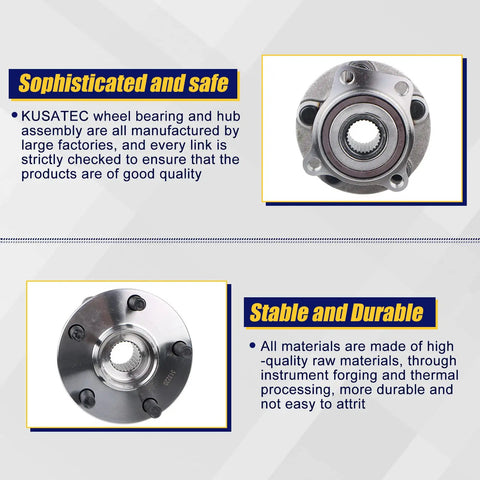 Close-up of Front Wheel Bearing And Hub Assembly 513220 For Subaru Outback 2005 To 2014 And Subaru Legacy 2005 To 2014 With ABS