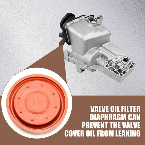 Arwrilt Rubber PCV oil separator diaphragm; red circular diaphragm with metal housing