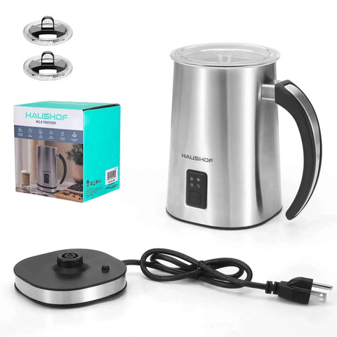 4 In 1 Milk Frother And Steamer For Home Barista-Grade Drinks, One-Touch Hot Or Cold Froth, Milk Warmer, And Hot Chocolate Maker