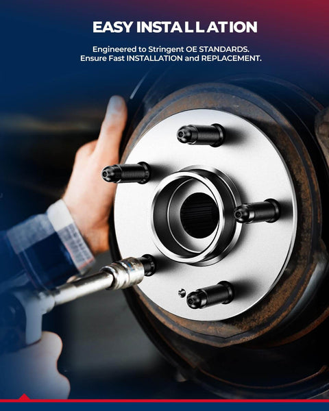 Installation of Front Wheel Hub Bearing Assembly compatible with Chevy Impala 2000-2013 and other GM FWD models