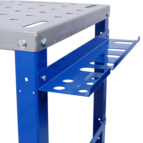 36x18 Inch Heavy Duty Welding Workbench On Wheels With 1200 Pound Load Capacity, Portable Steel Table tool tray view