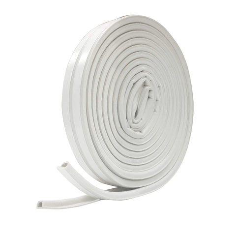 Frost King EPDM rubber weatherseal tape, P-section, white, self-adhesive, 3/8 in W x 7/32 in T, 17 ft roll