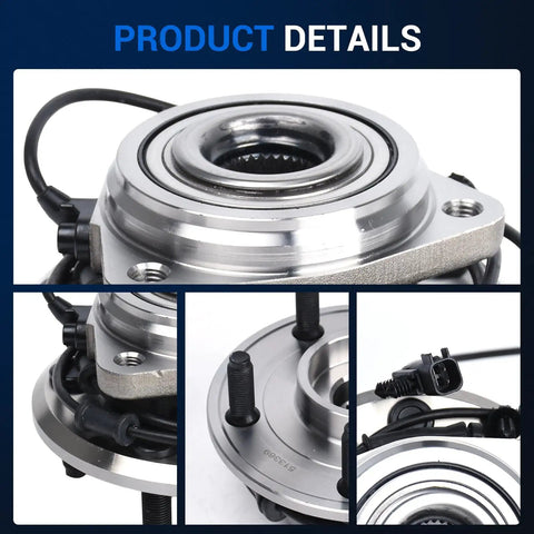 Beefed Up Front Wheel Bearing And Hub Assembly For Jeep Wrangler 2011 2012 2013 2014 2015 2016 2017 Wrangler JK 2018 4WD 5 Lug With ABS Replacement HA590482 513369