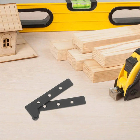 Heavy Duty Detachable Pivot Door Hinges Concealed Cabinet Hardware Stainless Steel Locking Hinge, black, next to woodworking tools