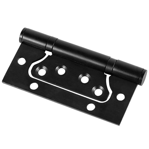 14 Pack Non Mortise Door Hinges Stainless Steel 4 By 3 Inches Black Finish Silent Movement Brushed Surface Includes Complete Mounting Screws