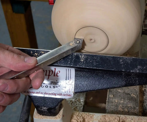 90 Detailer Carbide Wood Lathe Turning Tool For Fine Detail Work Full Size Stainless Steel Unhandled USA Made By Harrison Specialties