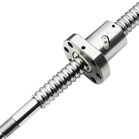 Rock Solid Anti Backlash Ball Screw Kit SFU1605 300mm with Nut and End Supports BK12 BF12, close-up view for CNC Machines