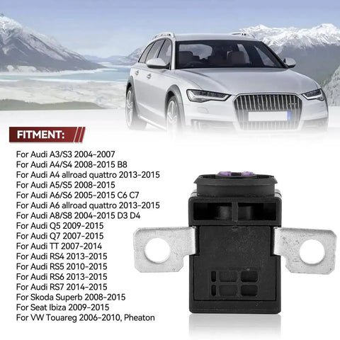 Audi Battery Fuse Box Overload Protection Trip Replacement Kit For A3 A4 A5 A6 A8 Q5 Q7 2006-2024 shown with compatible models list