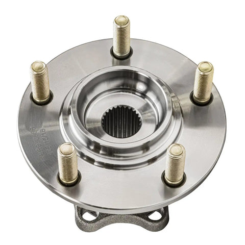 AWD Rear Wheel Bearing And Hub Assembly With ABS For 2008 Through 2015 Mitsubishi Lancer And 2007 Through 2013 Outlander 5 Lug Vehicles Direct Fit Replacement OEM Quality Durable Performance, front view