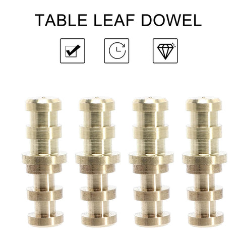 Table Leaf Dowel Pins And Connector Sleeve Set For Dining Tables, Precision Positioning Alignment Pins, durable metal dowels
