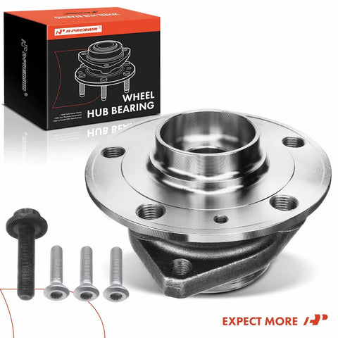 Front Or Rear Wheel Bearing And Hub Assembly For Audi A3 Quattro S3 RS3 Sportback E Tron And Golf Alltrack Golf R And Golf SportWagen Plug And Play Drop In Replacement with packaging and bolts