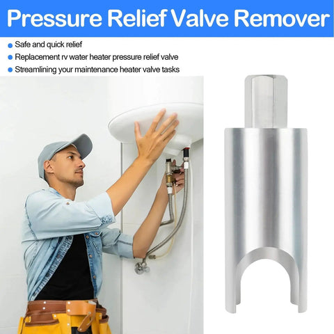 RV Water Heater Pressure Relief Valve Remover Socket Tool For Campers Motorhomes And Boats Use With A 7 8 Inch Wrench Durable