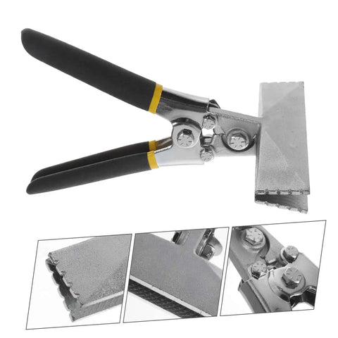 Six Inch Hand Seamer Metal Bender Tool With Straight Jaw for Sheet Metal Bending and Flattening, non-slip wires, heavy-duty