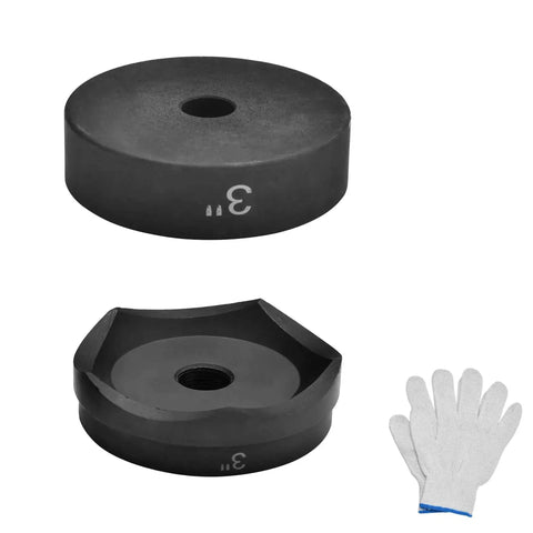 3 Inch Knockout Punch Die Mold For 3/4-16 UN Thread Hole Punch Driver with gloves
