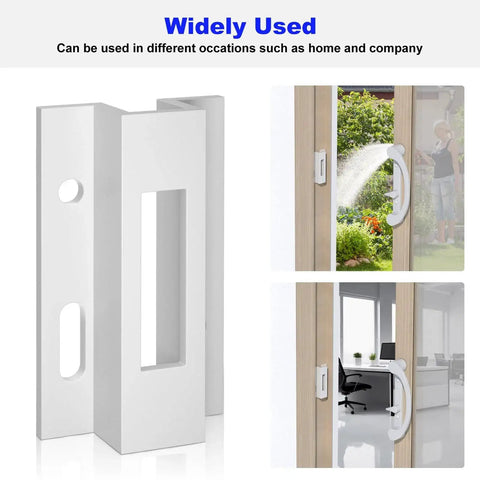 Sliding Door Keeper For Extruded Aluminum Latch Replacement Fits Pella Micron 1200 Series Viking Doors And Other Sliding Glass Doors 1 Pack Durable White Finish For Hook Style Latches