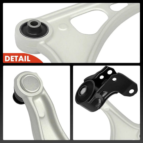 Close-up of Two Front Lower Control Arm Set With Ball Joints And Bushings For Honda Pilot 2016-2022, Ridgeline 2017-2019, Passport 2019, Acura MDX 2014-2020
