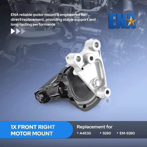 1x front right motor mount for Honda Civic 1.8L I4 automatic 2006-2011, part A4530, 9280, EM-9280, part of Beefed Up Engine Mount Set