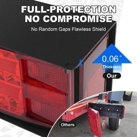 Close-up view of All In One Boat Trailer Light Box Kit With Submersible LED Lights for Jet Ski Pontoon and Marine Karavan IP68 Waterproof Taillight