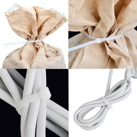 18 Inch Zip Ties Heavy Duty 60 Pound Cable Ties 100 Pack Outdoor UV Resistant Nylon Ties used for bundling cables and packaging