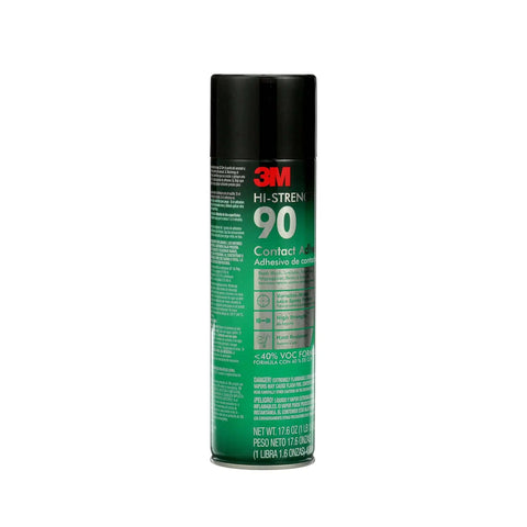 Hi-Strength 90 spray adhesive single 17.6 oz can, contact glue for various surfaces with adjustable nozzle, quick-dry, CARB compliant