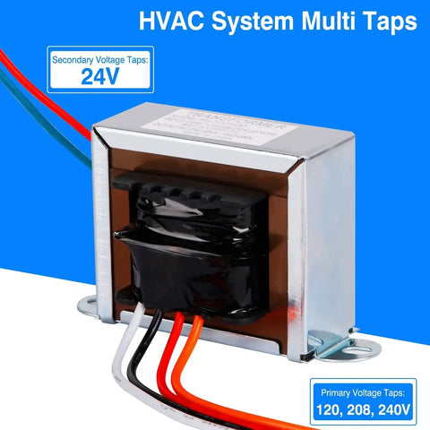 24V 40VA Control Transformer For HVAC And Furnace With 24V Secondary Isolation Primary 120 208 240V Foot Mount Multi Tap