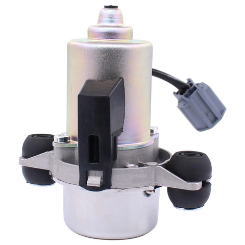 NewYall UP-28 electric brake booster vacuum pump with metal housing, black mounting bracket and gray connector