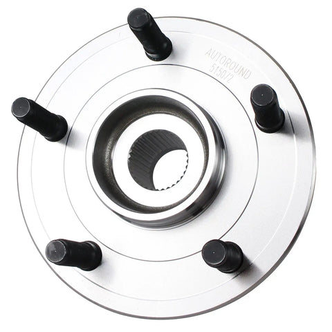 Front Wheel Hub And Bearing Assembly 515072 Compatible With 2002 2008 Dodge Ram 1500 5 Lug Replacement, shown from top angle