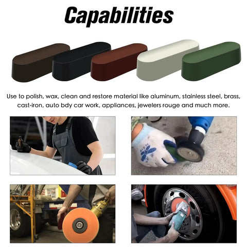 Capabilities of 8 Inch Airway Buffing Wheels And 9 Piece Aluminum Polishing Kit For Angle Grinder With 5 Eighth Inch Arbor Hole
