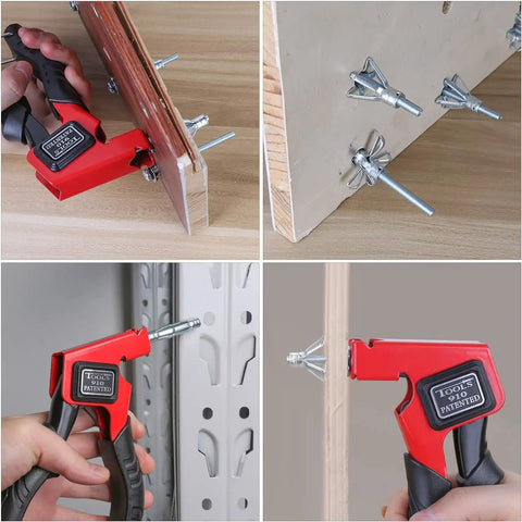 Alloy Steel Wall Anchor Setting Tool With Ergonomic Grip Rivet Gun for fast precise expansion anchor installation and screw tightening