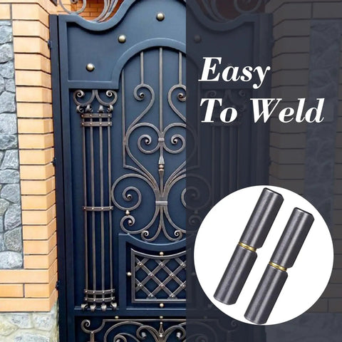Heavy Duty Weldable Barrel Hinges Set Of 10 Two And One Half Inch Long Three Eighths Inch Diameter Weld On Detachable Gate Door Hinge