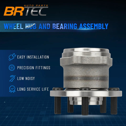 Rear Wheel Hub And Bearing Assembly For Subaru Legacy And Outback 2005-2009 With ABS Encoder, 5 Lug, OE 512293 Replacement