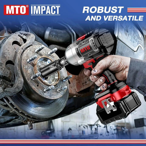 Half Inch To One Inch Impact Socket Adapter For Wrenches And Ratchets Converts Half Inch Drive To One Inch Drive in use on car wheel
