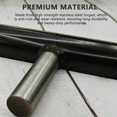 Close-up of the 12 Inch Lathe Tool Rest With 1 Inch Post Stainless Steel For Wood Lathe And Woodturning Long Sliding Surface