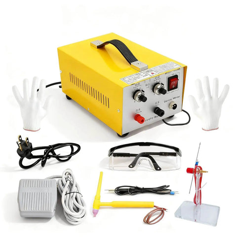 30A Jewelry Spot Welder For Gold Silver Platinum And Steel Necklaces, Pro Grade Pulse Arc Welder with accessories