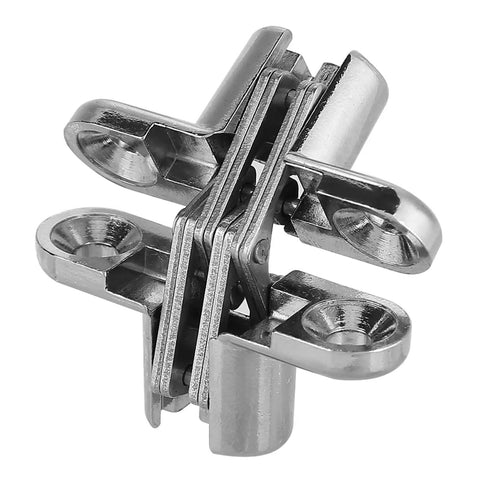 Hidden Door Hinge 180 Degree Concealed Cross Hinge For Cabinets Kitchen Cabinets And Wooden Boxes 41mm Zinc Alloy