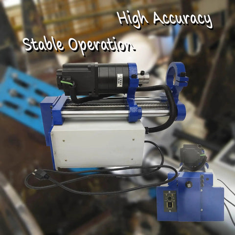 Portable Boring Machine With Control Handle For Excavators And Cranes 110V, side view with detachable head and cables.
