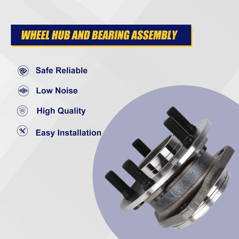 Front Wheel Bearing And Hub Assembly 2 Pack Bolt On Compatible With 2012 Through 2020 Chrysler 300 And Dodge Challenger
