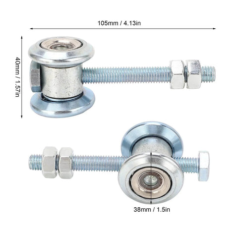 M10 Stainless Steel Track Roller Wheel 38mm for Heavy Duty Sliding Doors and Gates Rust Resistant Roller with Thick Galvanized Coating