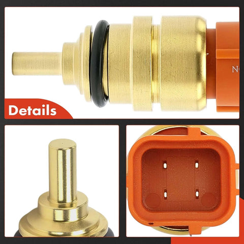 Engine Coolant Temperature Sensor 4 Pins Direct Fit Replacement For Hyundai And Kia Cars, close-up view showing terminals